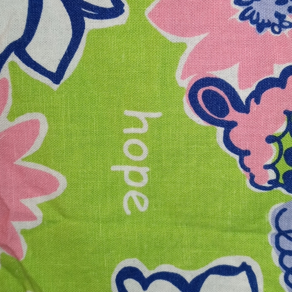 Lily Pulitzer cotton scarf floral butterfly bandan - Picture 3 of 4